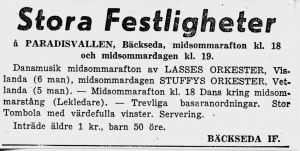Paradisvallen 1952