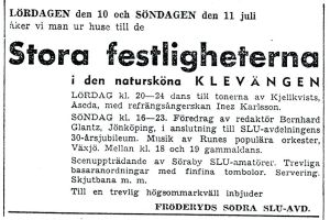 Klevängen 1954