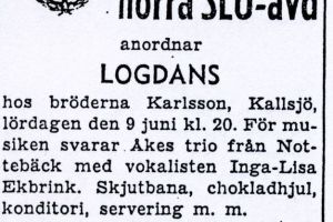 Logdans Kallsjö 1956
