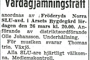 Vårdagjämningsfest Årset 1960