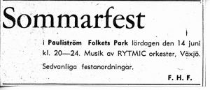 Folkets Park 1952