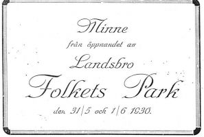 Folkets Park minne