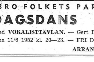 Folkets Park onsdagsdans 1952