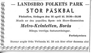 Folkets Park påskbal 1960