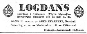 Logdans Sjoholmen
