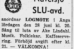 Logmöte änga 1952