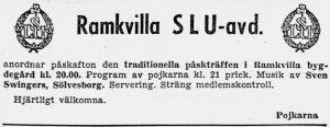 Bygdegården Påsk 1960