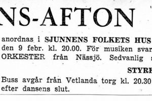 Sjunnen Folkets Hus 1952